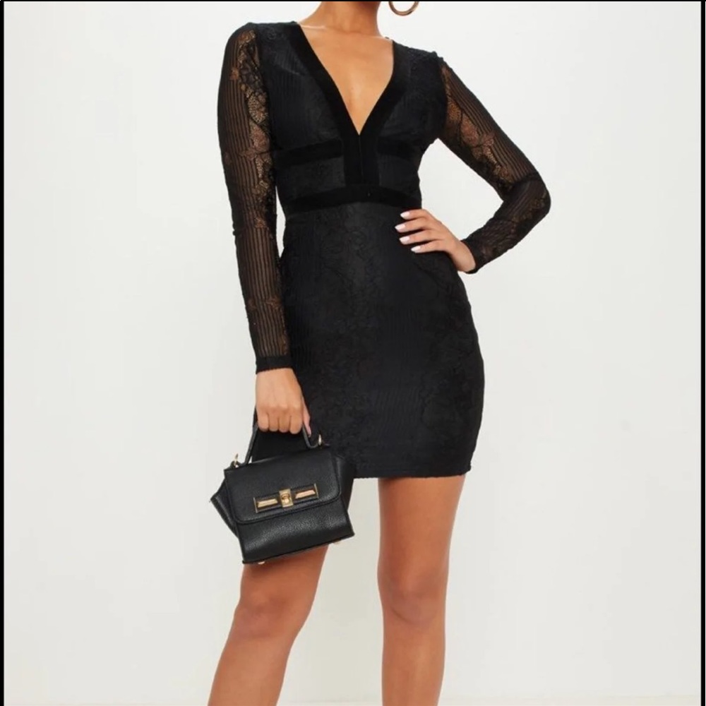 Black lace dress